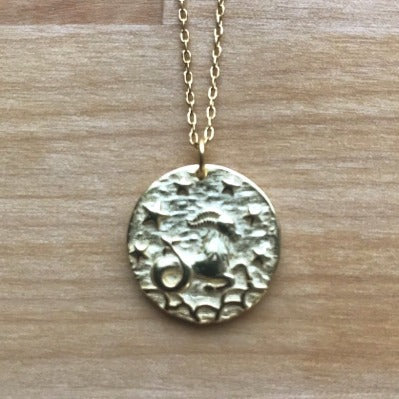 Capricornus Coin Necklace Cristalore
