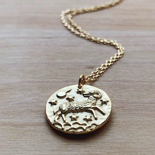 Aries Coin Necklace Cristalore